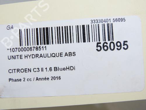Used ABS pump CITROËN C3 II (SC_) 1.6 BlueHDi 75 (75 hp) 31274351
