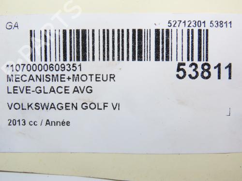 Used Front left window mechanism VW GOLF VI Variant (AJ5) 2.0 TDI (140 hp) 30916914