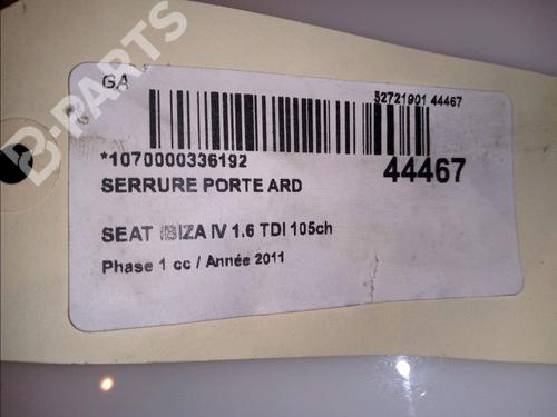 Rear right lock SEAT IBIZA IV (6J5, 6P1) 1.6 TDI | BP11103416C99 