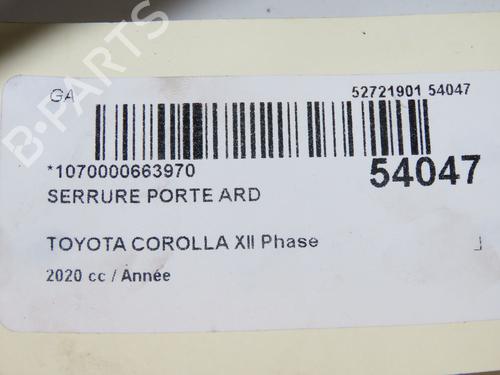 Højre bagtil lås Højre bagtil lås TOYOTA COROLLA Hatchback (_E21_, _EA1_, _EH1_) 1.8 Hybrid (ZWE211, ZWE219) (122 hp) 36958589 36958589