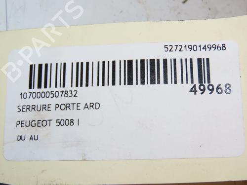 Rear right lock PEUGEOT 5008 (0U_, 0E_) 2.0 HDi 150 / BlueHDi 150 | BP16667324C99 