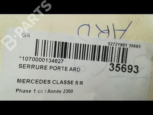 Rear right lock MERCEDES-BENZ S-CLASS (W220, V220) S 600, S 600 L (220.878, 220.178) | BP9599315C99 