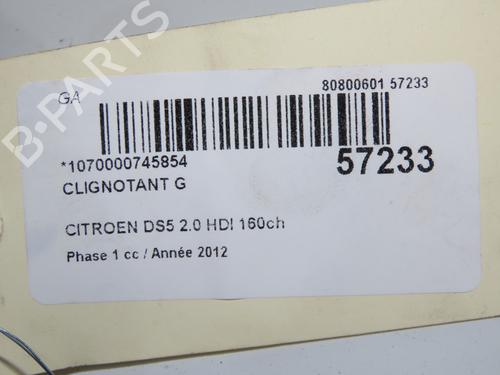 Used Left front indicator Left front indicator CITROËN DS5 2.0 HDi 165 (163 hp) 33948443 33948443