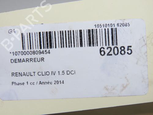 Used Starter Starter RENAULT CLIO IV (BH_) 1.5 dCi 75 (75 hp) 40162852 40162852