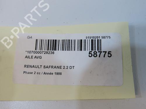Used Left front fenders Left front fenders RENAULT SAFRANE II (B54_) 2.2 dT (B54G) (113 hp) 36494802 36494802