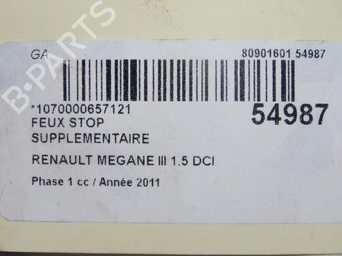 Used Third brake light RENAULT MEGANE III Hatchback (BZ0/1_, B3_) 1.5 dCi (BZ09, BZ0D, BZ1W, BZ29, BZ14) (110 hp) 31162673