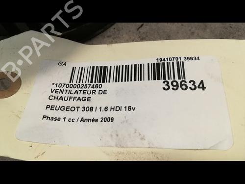 Used Heater blower motor PEUGEOT 308 I (4A_, 4C_) 1.6 HDi (90 hp) 23172513
