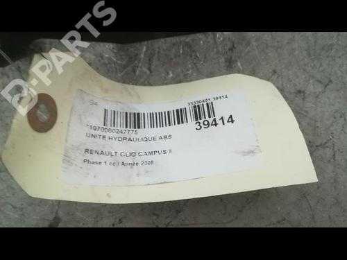 ABS pump RENAULT CLIO II (BB_, CB_) 1.5 dCi (B/CB3M) | BP9609417M43 