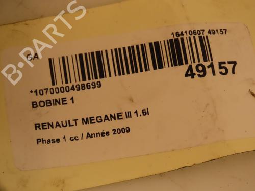 Used Ignition coil RENAULT MEGANE III Hatchback (BZ0/1_, B3_) 1.6 16V (BZ1B, BZ1H) (110 hp) 16769458