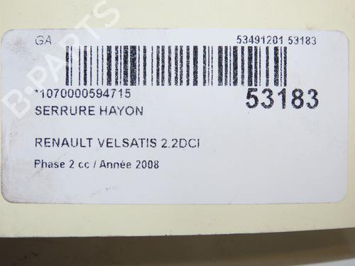 Bagklap lås RENAULT VEL SATIS (BJ0_) 2.2 dCi (BJ0E, BJ0F, BJ0G, BJ0H) | BP39251749C101 - Image 5