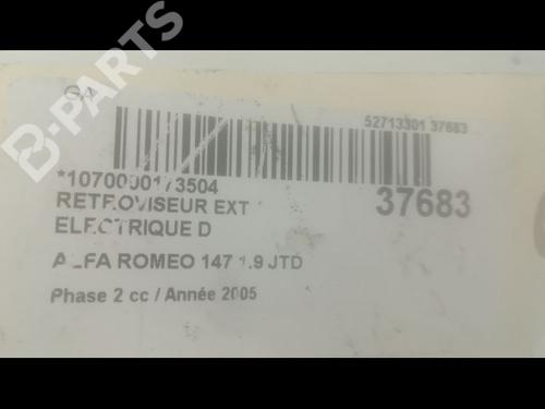 Right mirror ALFA ROMEO 147 (937_) 1.9 JTD (937.AXD1A, 937.BXD1A, 937.AXV1A, 937.BXB1A,... | BP9602131C27 