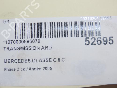 Used Right rear driveshaft MERCEDES-BENZ C-CLASS Coupe (CL203) C 220 CDI (203.708) (150 hp) 29345192