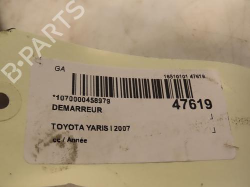 Used Starter TOYOTA YARIS (_P9_) 1.3 VVT-i (SCP90_, SCP90R) (87 hp) 16572737