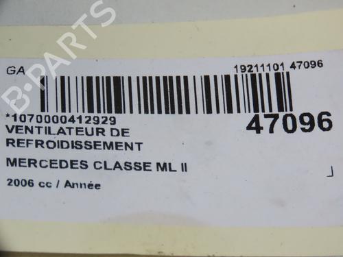 Radiator fan MERCEDES-BENZ M-CLASS (W164) ML 350 4-matic (164.186) | BP18415064M35 