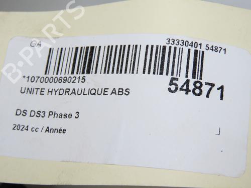 Pompe ABS DS DS 3 / DS 3 CROSSBACK (UR_, UC_, UJ_) 1.2 PureTech 130 (URHNSS) (131 hp) 31843305