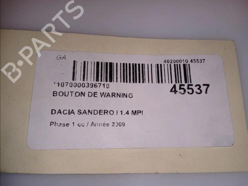 Warning switch DACIA SANDERO 1.4 MPI LPG | BP11144979I22 - Image 5