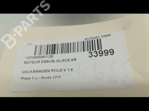 Rear wiper motor VW POLO V (6R1, 6C1) 1.6 TDI | BP9595020M102 