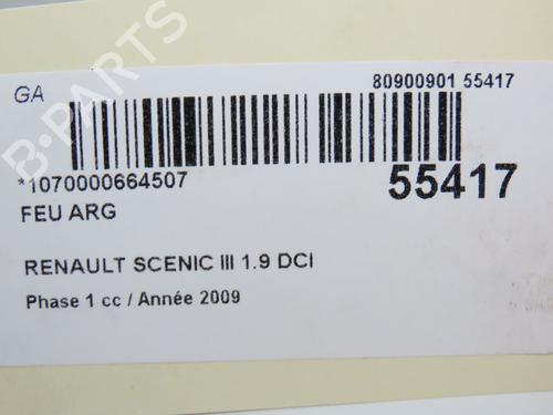 Used Left taillight RENAULT SCÉNIC III (JZ0/1_) 1.9 dCi (JZ0J, JZ1J, JZ1K, JZ1S) (131 hp) 30797619