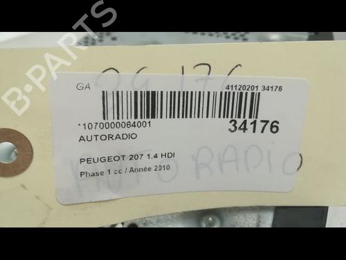 Used Radio PEUGEOT 207 (WA_, WC_) 1.4 HDi (68 hp) 9595248