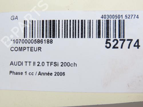 Instrument cluster AUDI TT (8J3) 2.0 TFSI | BP31120493C47 