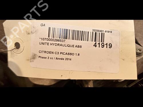 Used ABS pump CITROËN C3 Picasso (SH_) 1.6 HDI 90 (92 hp) 9616192