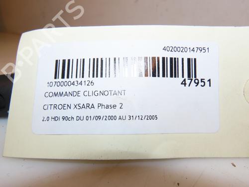 Steering column stalk CITROËN XSARA (N1) 2.0 HDi 90 | BP16688146I23 