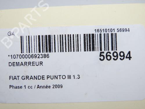 Used Starter Starter FIAT PUNTO EVO (199_) 1.3 D Multijet (69 hp) 33860595 33860595