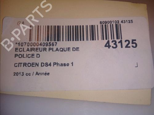 Licence plate light CITROËN DS4 (NX_) 1.6 THP 200 | BP14880590I40 