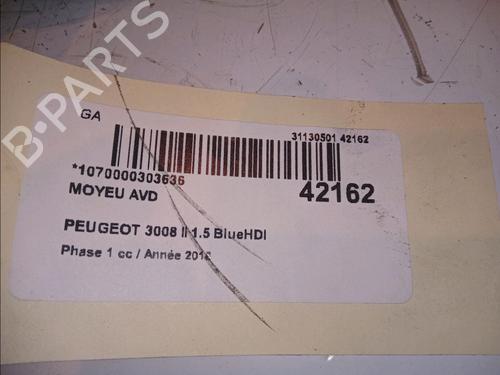 Left front steering knuckle PEUGEOT 3008 II SUV (MC_, MR_, MJ_, M4_) 1.5 BlueHDi 130 | BP14875610M25 