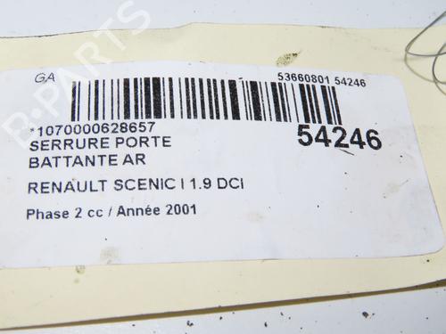 Used Tailgate lock RENAULT SCÉNIC I MPV (JA0/1_, FA0_) 1.9 dCi RX4 (102 hp) 31843346