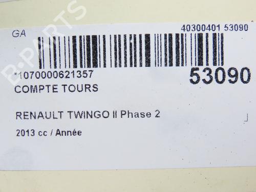 Used Instrument cluster RENAULT TWINGO II (CN0_) 1.6 RS (CN0N, CN0R, CN0S) (133 hp) 28967946