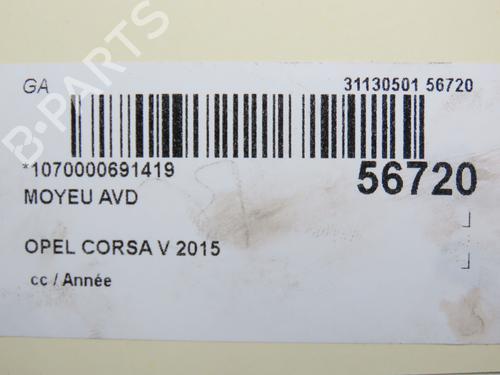 Used Left front steering knuckle OPEL CORSA D (S07) 1.2 (L08, L68) (86 hp) 30978831