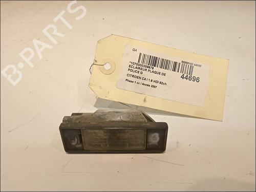 Used Licence plate light CITROËN C4 I (LC_) 1.6 HDi (90 hp) 14880844