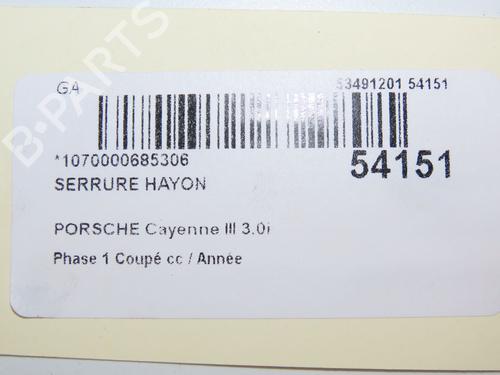 Tailgate lock PORSCHE CAYENNE (9YA) 3.0 E-Hybrid AWD (9YAAE1) | BP30691901C101  - Image 7