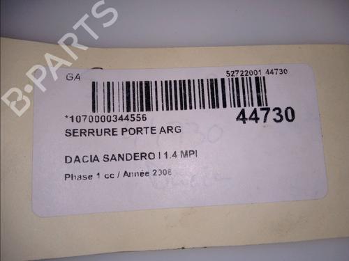 Venstre bagtil lås DACIA SANDERO 1.4 (BS0C, BS0A, BS0G, BS1F, BS0E) | BP11103502C100