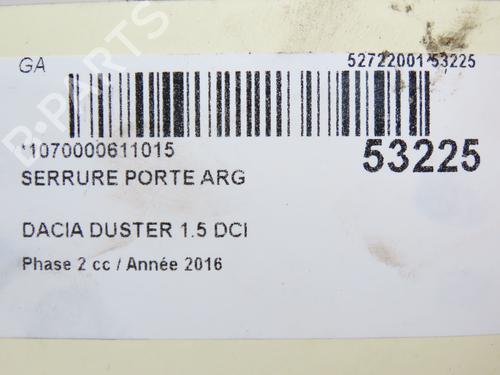 Rear left lock DACIA DUSTER (HS_) 1.5 dCi | BP28969084C100 