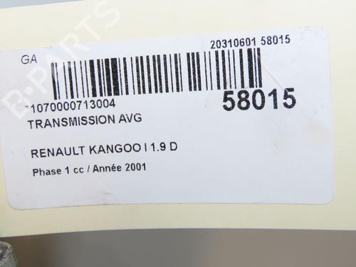 Left front driveshaft RENAULT KANGOO Express (FC0/1_) D 65 1.9 (FC0E, FC02, FC0J, FC0N) | BP33008045M38 - Image 5