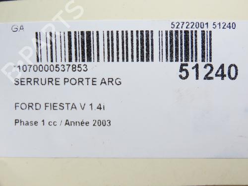 Rear left lock FORD FIESTA V (JH_, JD_) 1.4 16V | BP26383705C100 