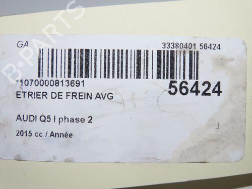 Pinça travão frente esquerda Pinça travão frente esquerda AUDI Q5 (8RB) 2.0 TDI quattro (177 hp) 39893862 39893862