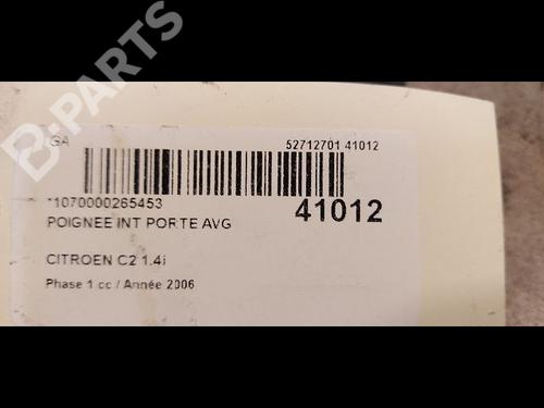 Venstre foran invendig håndtak CITROËN C2 (JM_) 1.4 | BP9612087I13 