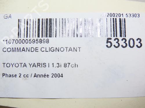 Used Steering column stalk TOYOTA YARIS (_P1_) 1.3 (SCP12_, SCP13_, SCP12R, SCP13R) (87 hp) 28801713