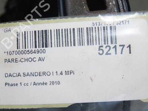 Front bumper DACIA SANDERO 1.4 MPI LPG | BP22920126C7 