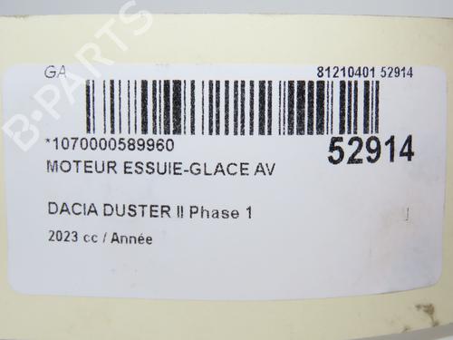 Front wiper motor DACIA DUSTER (HM_) 1.3 TCe 150 (HMM3) | BP28969823M29 