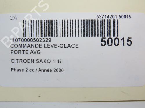 Used Left front window switch CITROËN SAXO (S0, S1) 1.1 X, SX (60 hp) 23235781