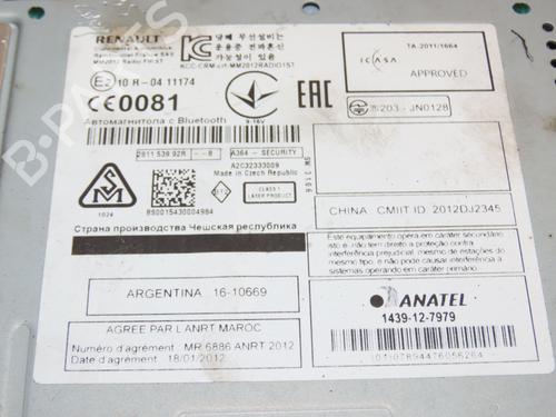 Radio RENAULT SCÉNIC III (JZ0/1_) 1.5 dCi | BP29150971E6 