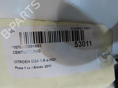 Front left belt tensioner CITROËN DS4 (NX_) 1.6 HDi 110 | BP31030228C87