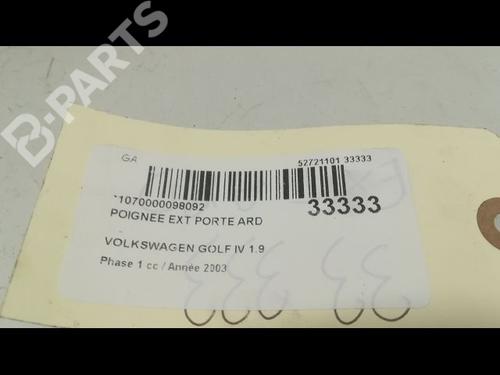 Rear right exterior door handle VW GOLF IV (1J1) 1.9 TDI | BP9597177C130 