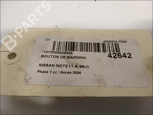 Warning switch NISSAN NOTE (E11, NE11) 1.6 | BP10063508I22 
