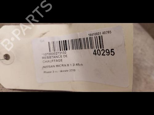 Used Heater resistor NISSAN MICRA III (K12) 1.2 16V (65 hp) 11677292