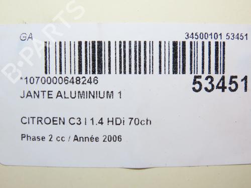 Używane Felga CITROËN C3 I (FC_, FN_) 1.4 HDi (68 hp) 28177649